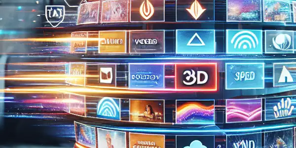 A cozy home setting showcasing a user browsing a vibrant adult video platform on a tablet.