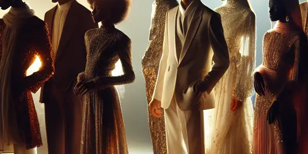 A sensual and elegant scene featuring diverse models in graceful poses, highlighting beauty and emotion in an intimate setting.